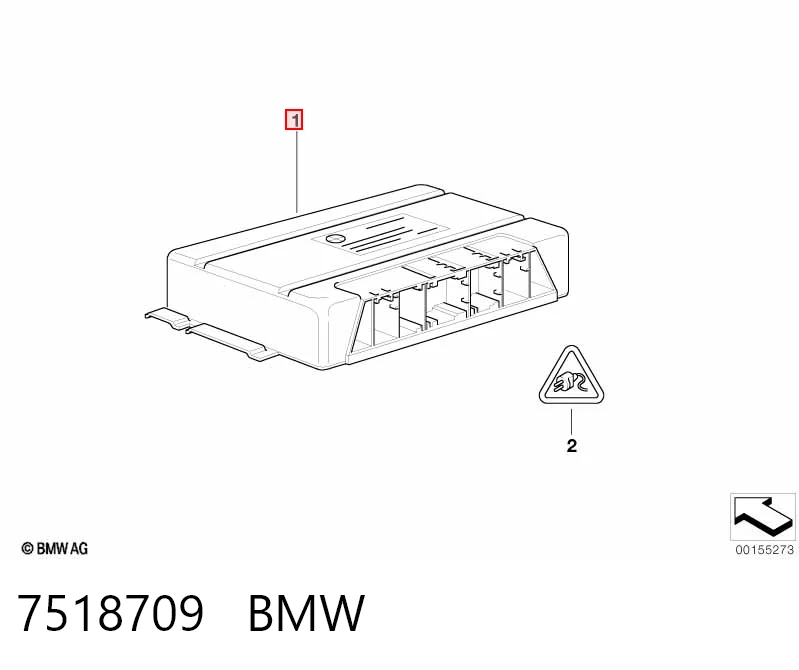 7518709 BMW Módulo de direção (Centralina eletrônica) da Caixa Automática de Mudança eletrônica