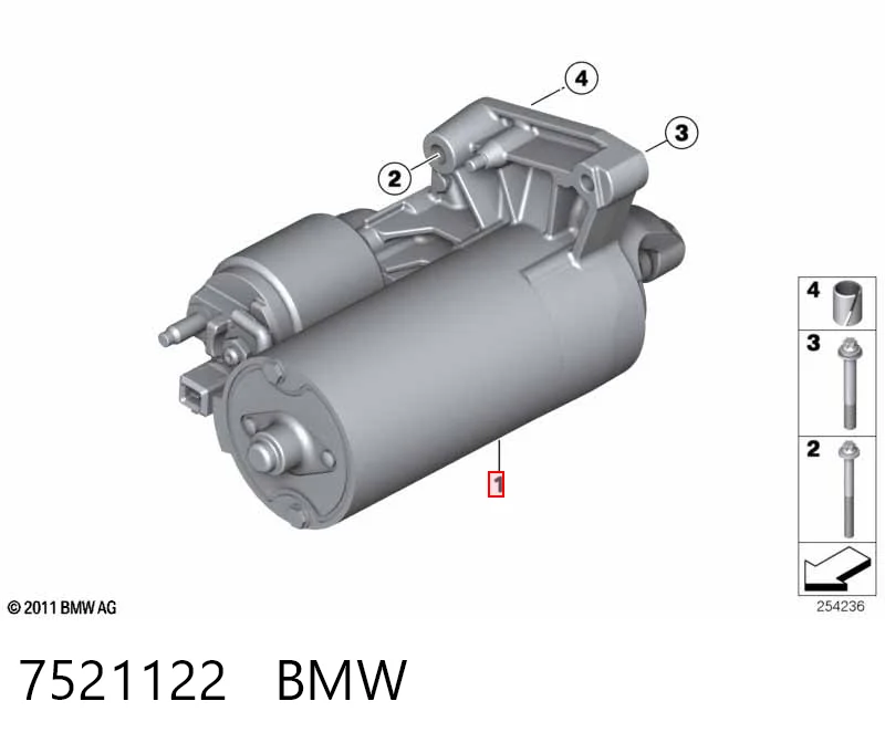 7521122 BMW Motor de arranco