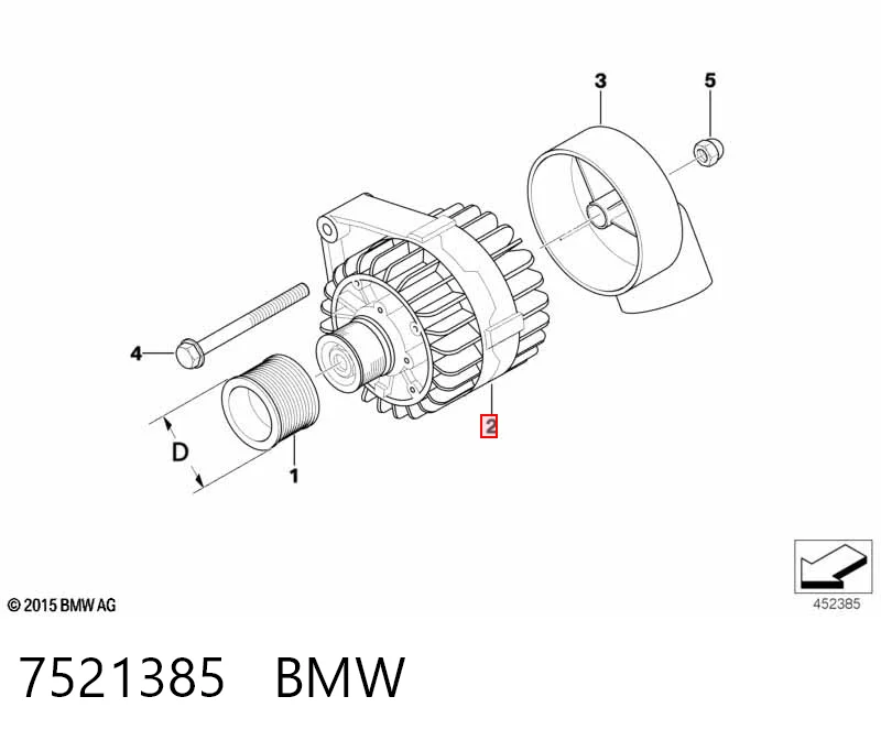 7521385 BMW Gerador