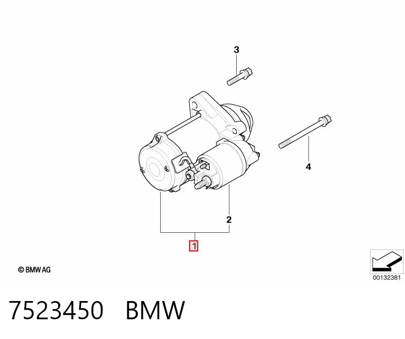 7523450 BMW Motor de arranco