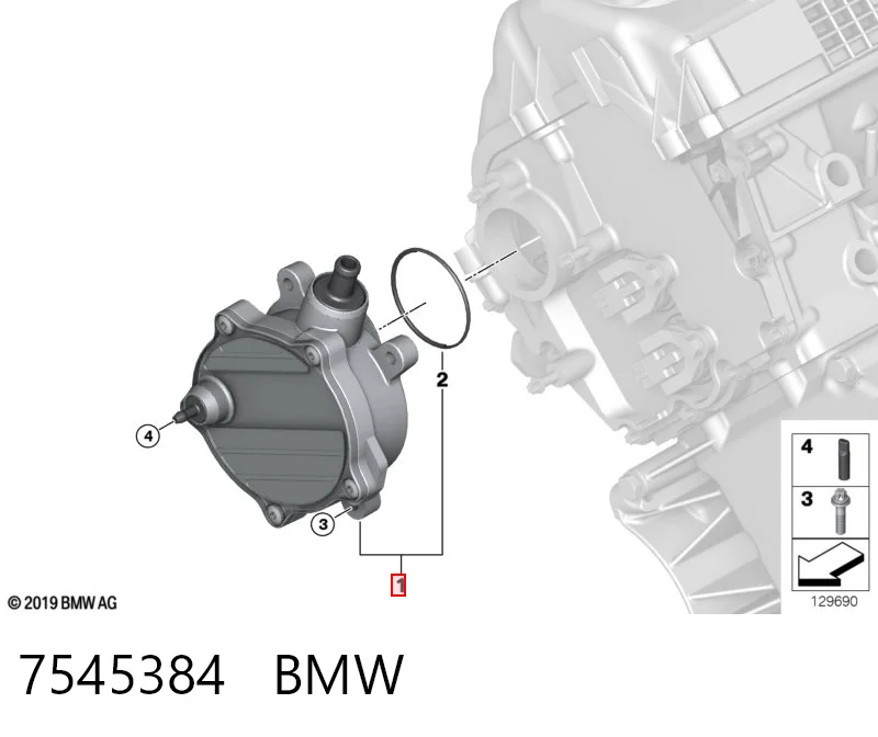 7545384 BMW Bomba a vácuo