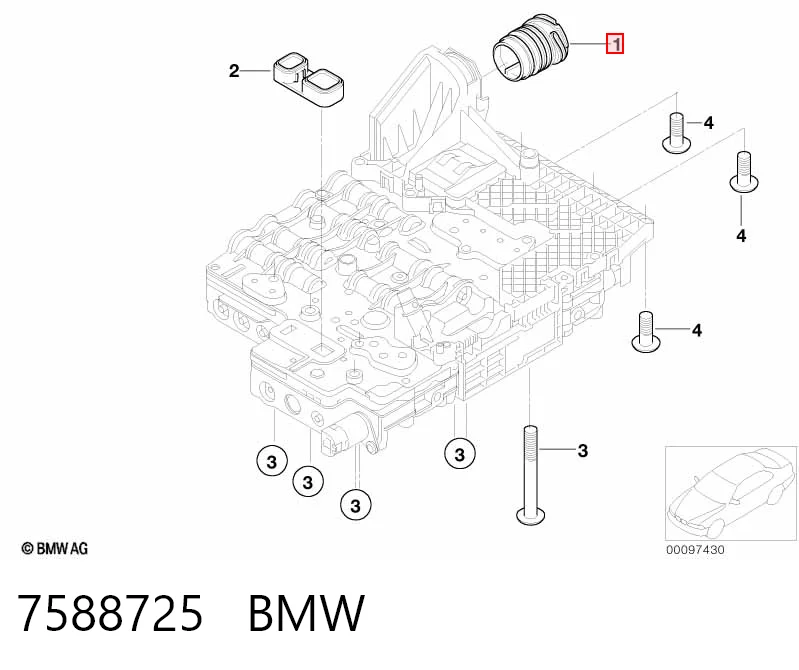 7588725 BMW Desengate da Caixa Automática de Mudança