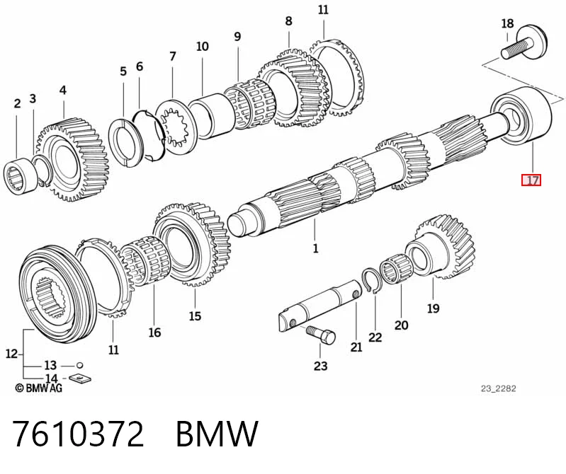 7610372 BMW Acoplamento elástico do veio de transmissão
