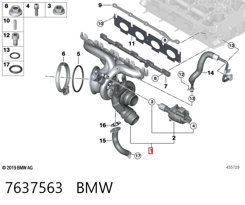 7637563 BMW Turbina