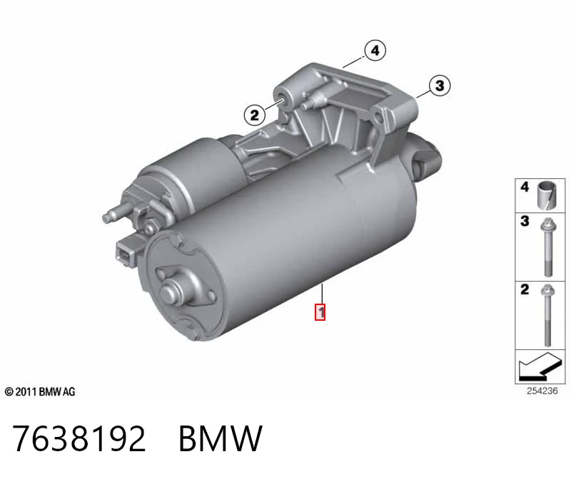 7638192 BMW Motor de arranco