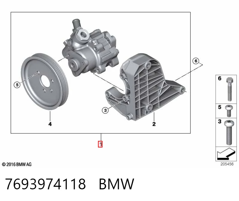 7693974118 BMW Bomba da Direção hidrâulica assistida