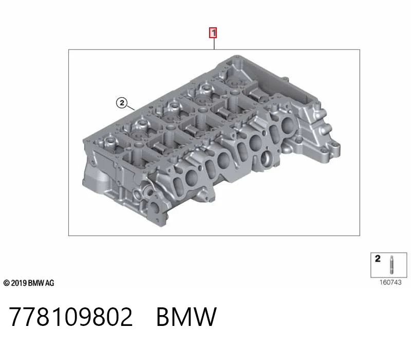Cabeça de motor (CBC) BMW 1  E81