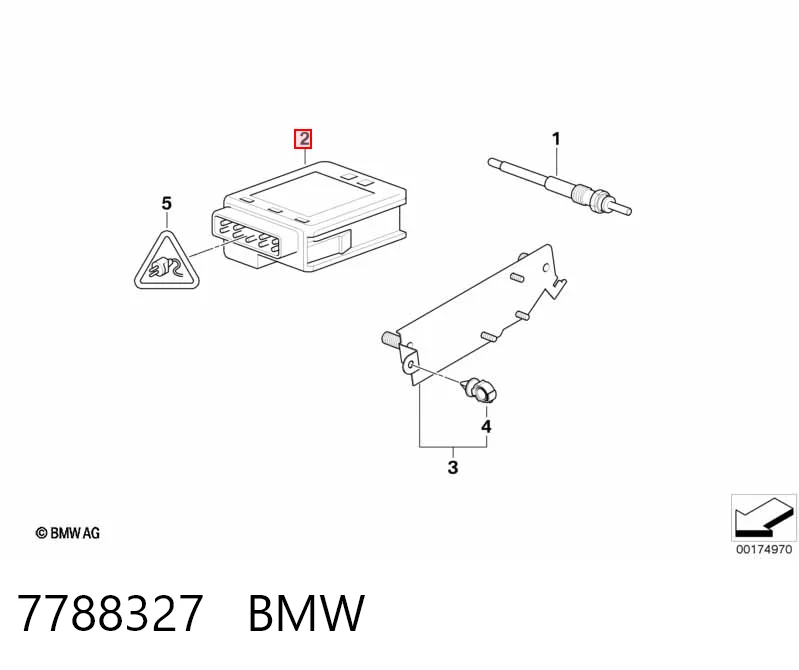 7788327 BMW Relê das velas de incandescência
