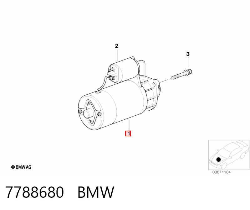 7788680 BMW Motor de arranco