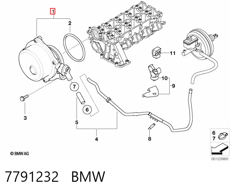 7791232 BMW Bomba a vácuo