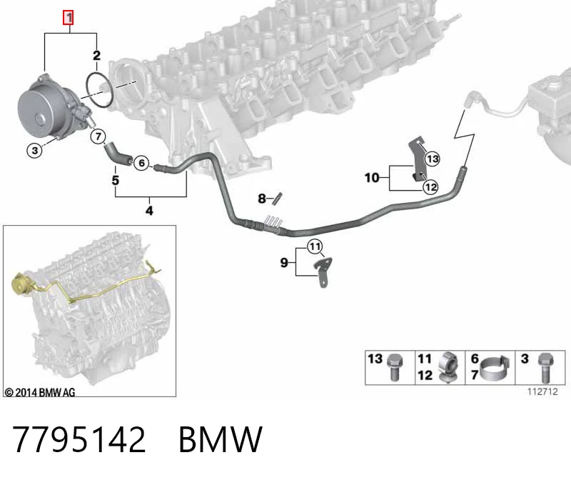7795142 BMW Bomba a vácuo