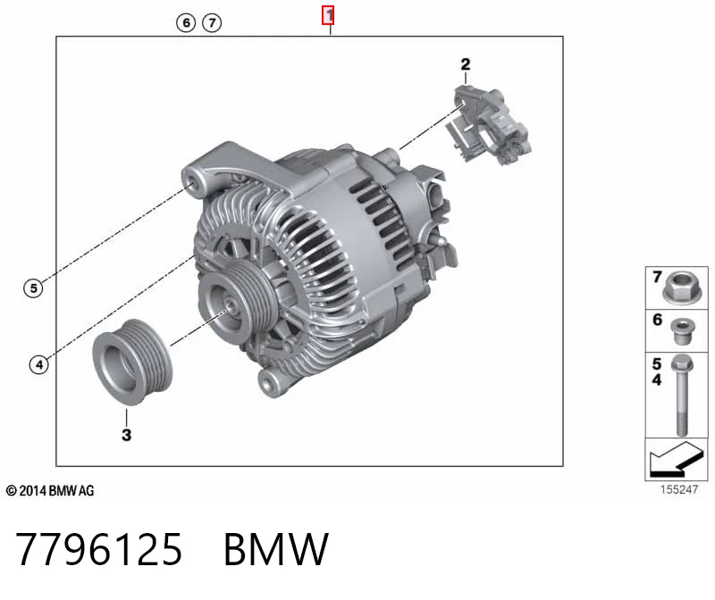 7796125 BMW Gerador