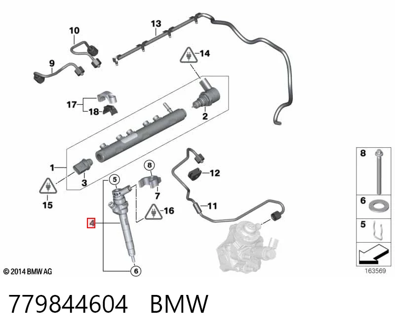 779844604 BMW Injetor de injeção de combustível