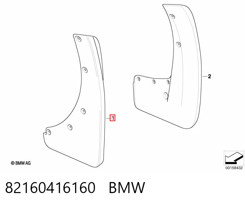 Protetores de lama dianteiros, kit BMW X5 E70 ao melhor preço