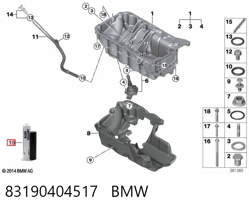 83190404517 BMW Selante de silicone