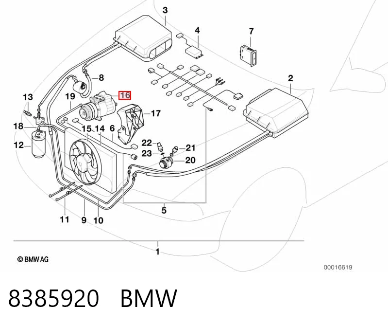 8385920 BMW Compressor de aparelho de ar condicionado