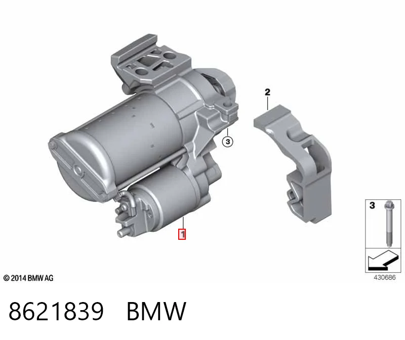 8621839 BMW Motor de arranco