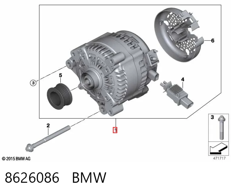 8626086 BMW Gerador