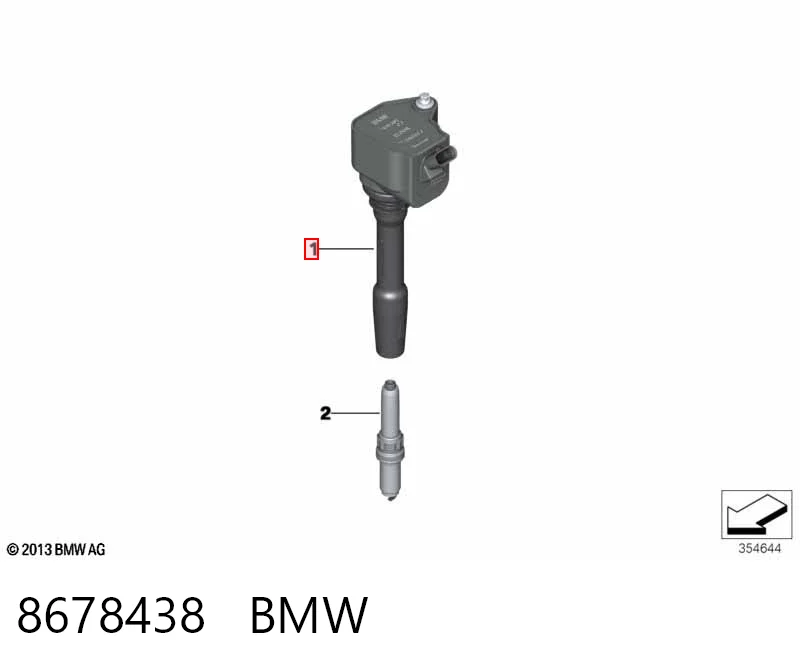 8678438 BMW Bobina de ignição