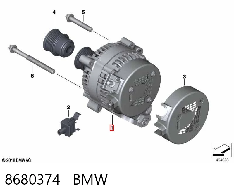 8680374 BMW Gerador