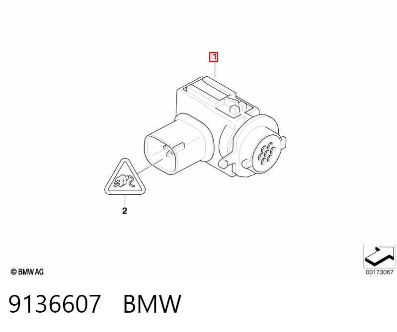 9136607 BMW Sensor de sujidade de ar