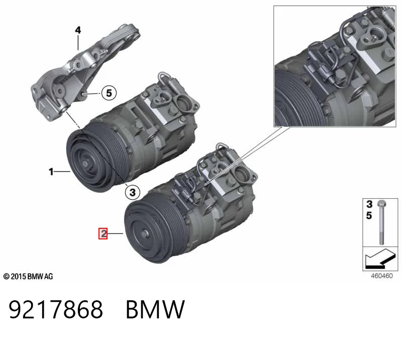 9217868 BMW Compressor de aparelho de ar condicionado