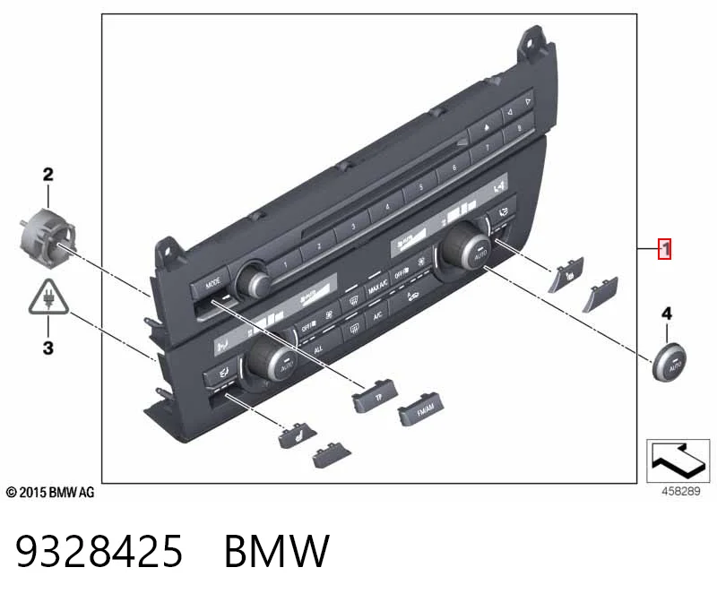 Unidade de controlo dos modos de aquecimento/condicionamento para BMW 5  F10