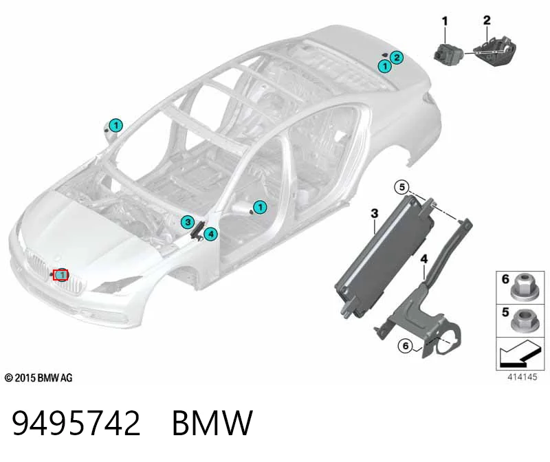 9495742 BMW Câmara do sistema para asseguramento de visibilidade