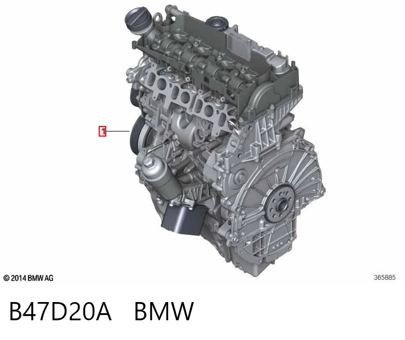 B47D20A BMW Motor montado