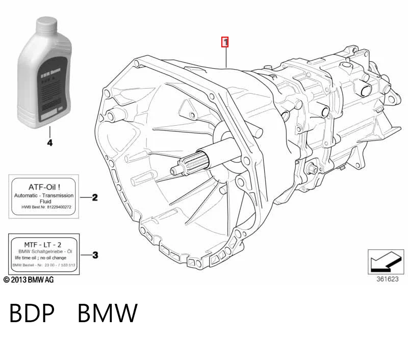 BDP BMW Caixa de Mudança montada (caixa mecânica de velocidades)