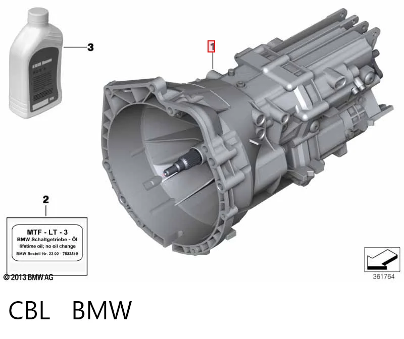CBL BMW Caixa de Mudança montada (caixa mecânica de velocidades)
