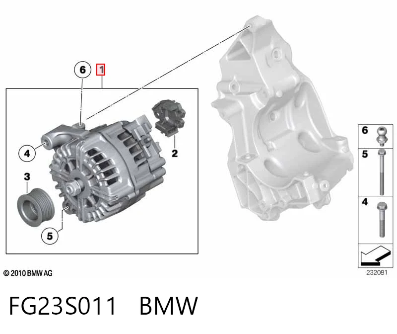 FG23S011 BMW Gerador