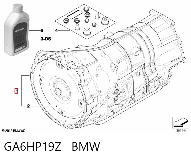 GA6HP19Z BMW Caixa Automática de Mudança montada