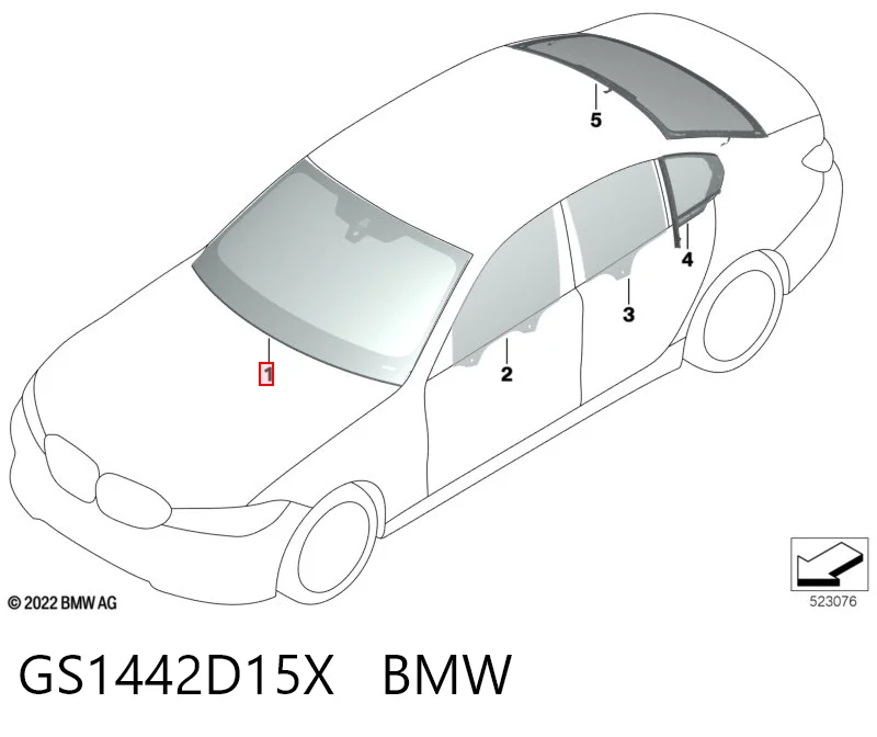 Pára-brisas para BMW 3 G20, G80, G28