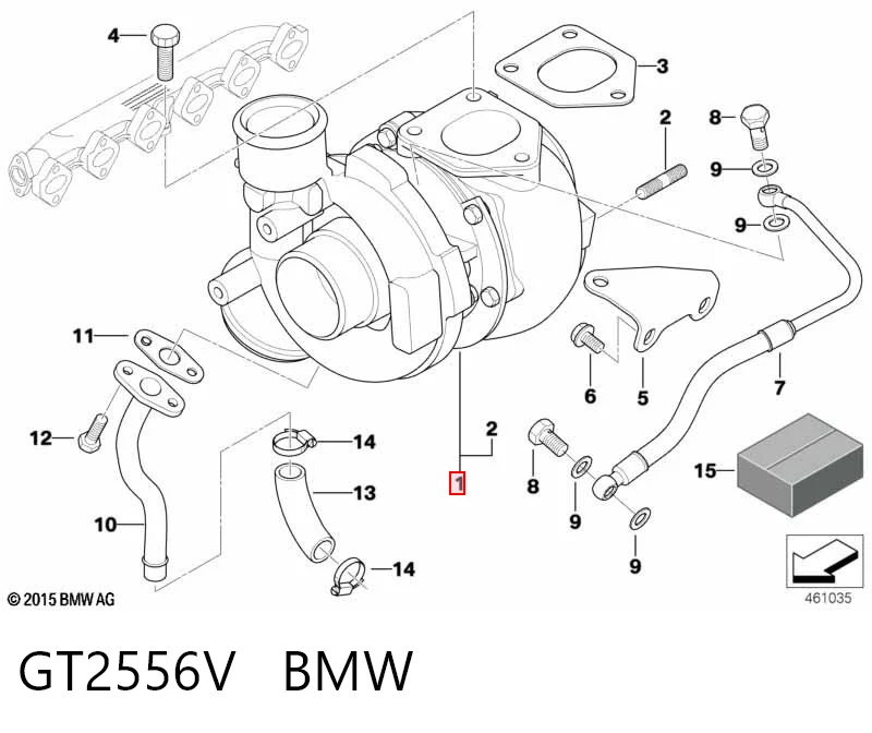 GT2556V BMW Turbina