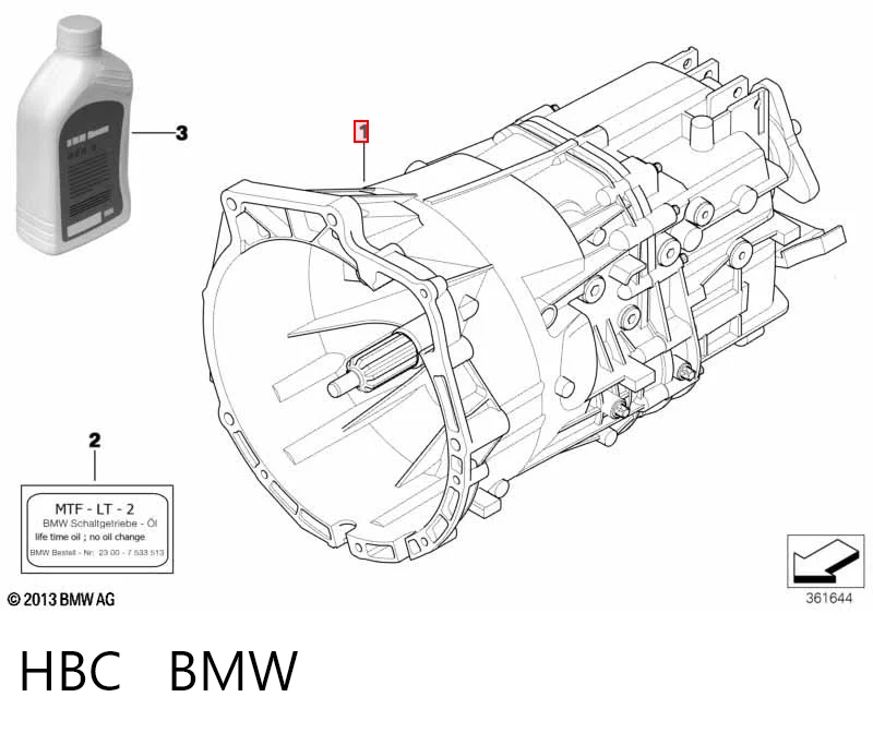 HBC BMW Caixa de Mudança montada (caixa mecânica de velocidades)