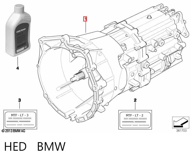 HED BMW Caixa de Mudança montada (caixa mecânica de velocidades)