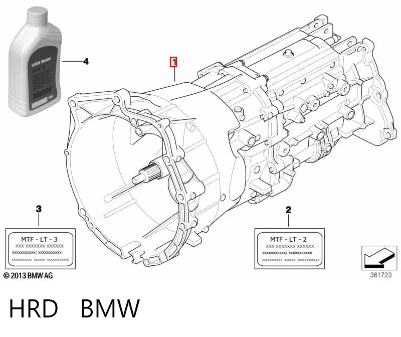 HRD BMW Caixa de Mudança montada (caixa mecânica de velocidades)