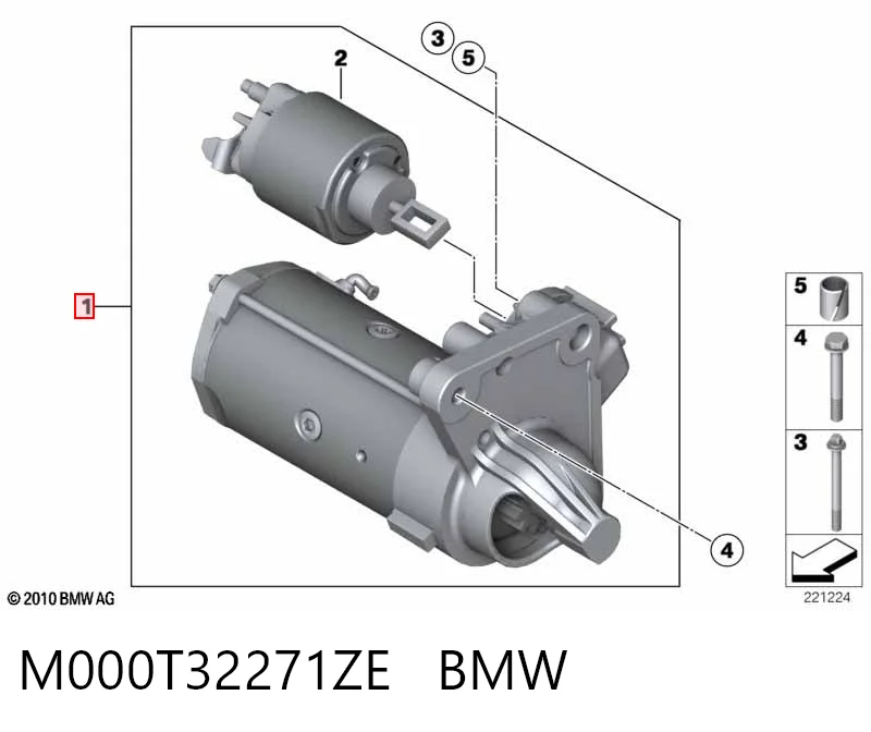 M000T32271ZE BMW Motor de arranco