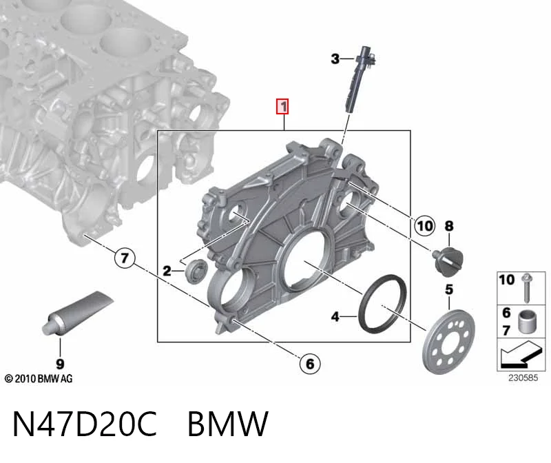  Motor montado BMW X1 SUV (E84) (2009 - 2015) 