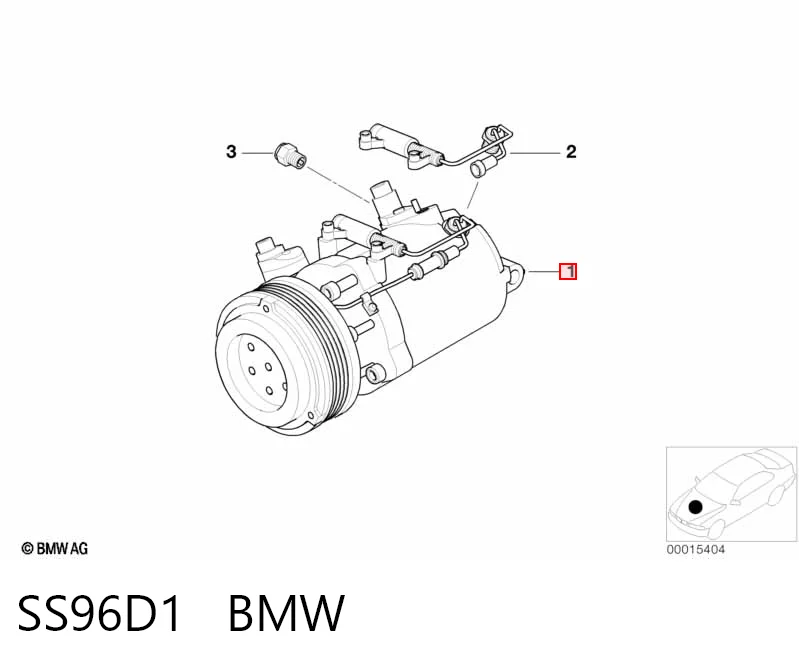 SS96D1 BMW Compressor de aparelho de ar condicionado