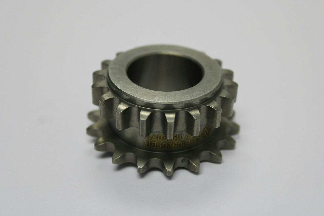 Engrenagem de cadeia da roda dentada de acionamento de cambota de motor VAG 03C105209BE preço, a partir de 24,97 USD