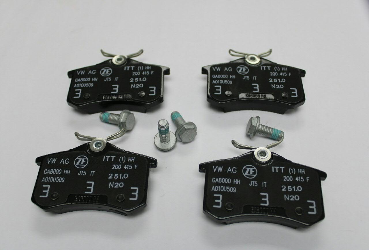 Compre 2Q0698451B VAG Sapatas do freio traseiras de disco