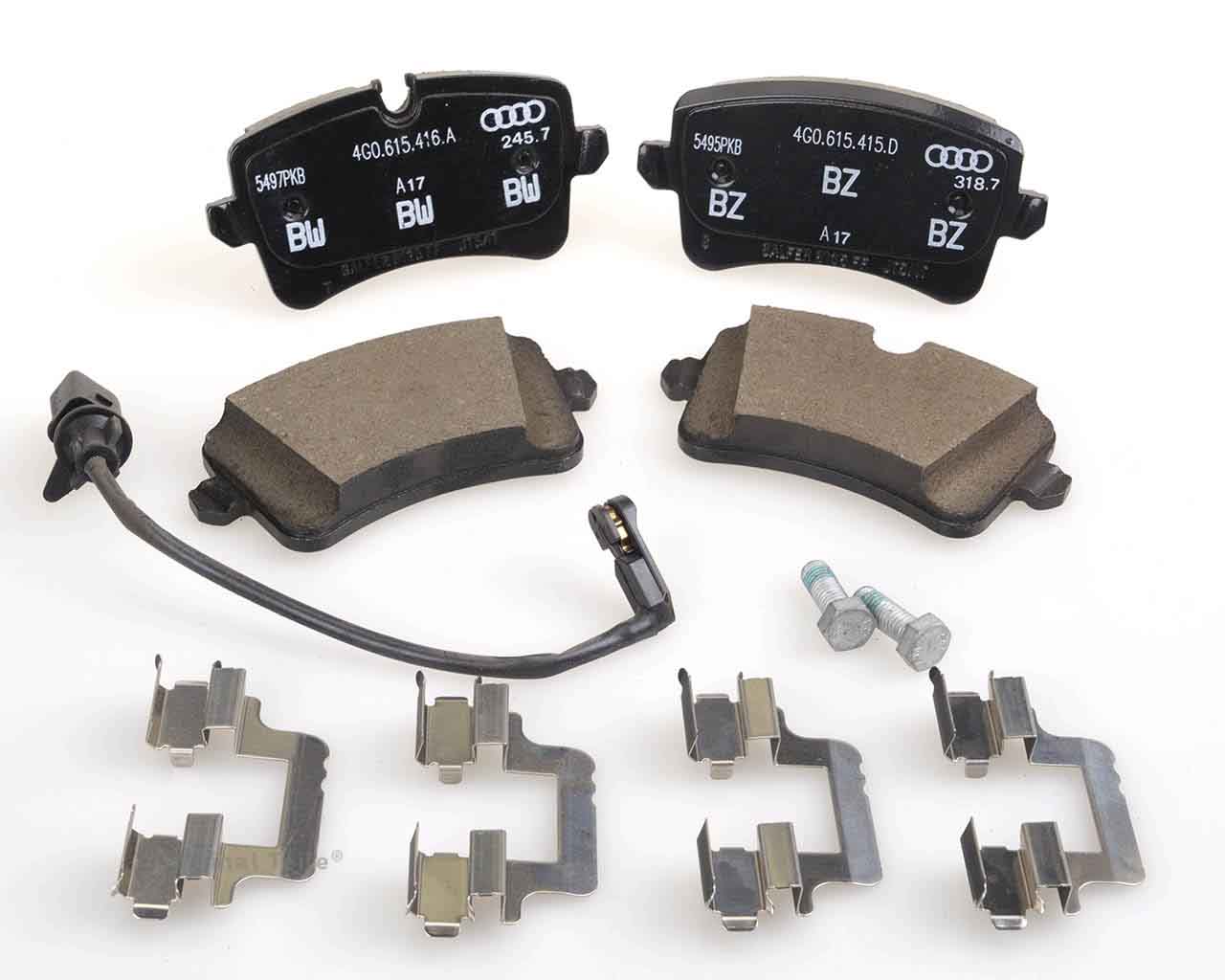 4G0698451C VAG Sapatas do freio traseiras de disco