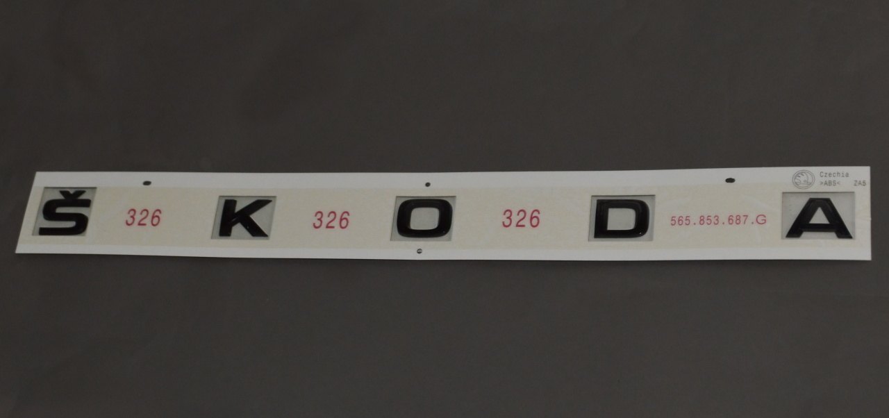 565853687G041 VAG Emblema de tampa de porta-malas (emblema de firma)