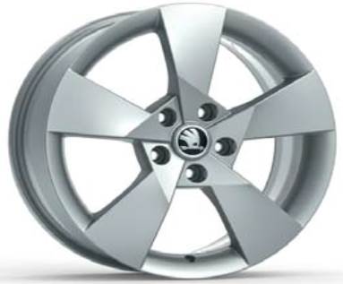  Discos de roda de aleação ligeira (de aleação ligeira, de titânio) Skoda Octavia III A7 liftback (5E3, NL3, NR3) (2012 - 2021) III A7