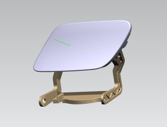 8R0955275CGRU VAG Placa sobreposta do injetor de fluido para lavador da luz dianteira